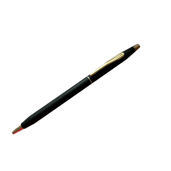 Cross ball point pen - black matte with gold trim / BLACK INK - Picture 3 of 13